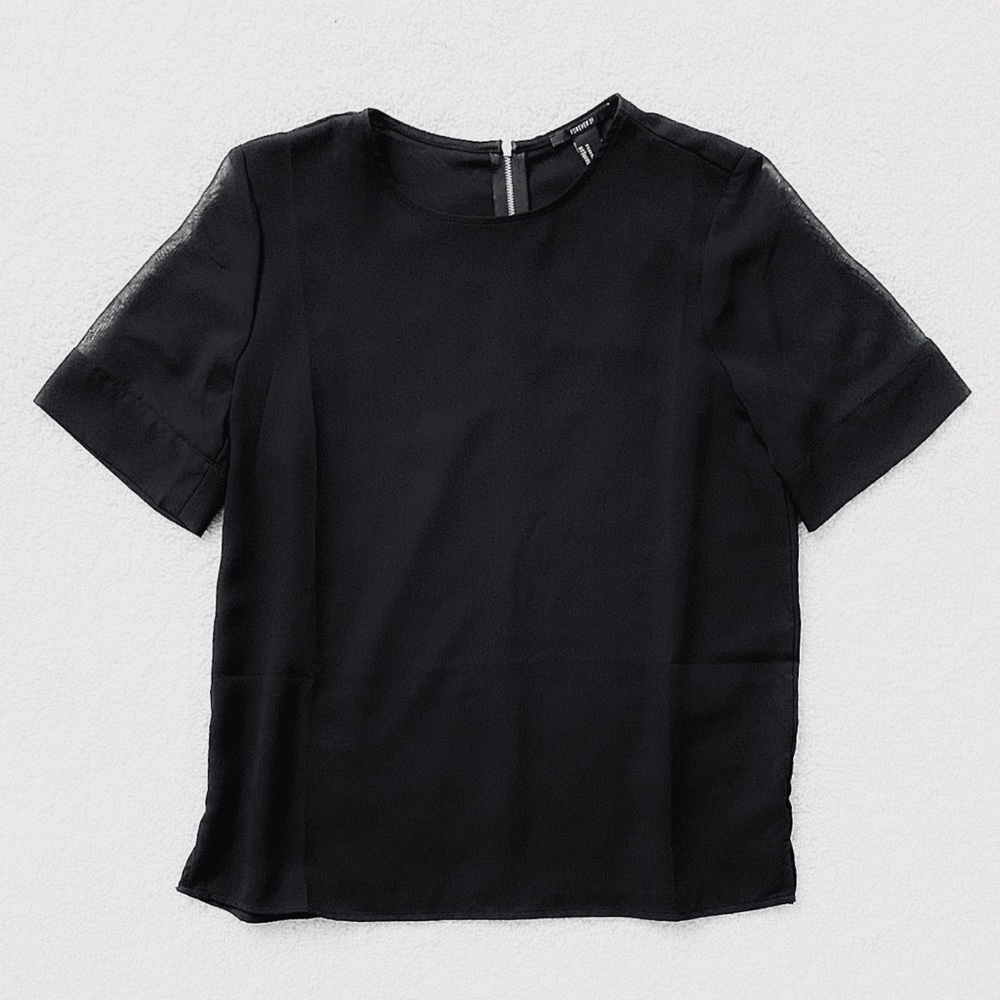 Forever 21 Black Boxy Top